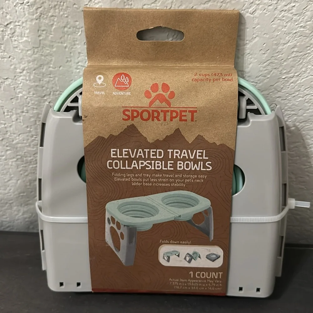 Sport pet-Elevated Collapsible Bowls